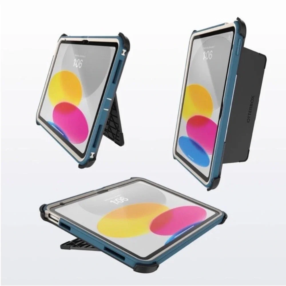 OtterBox‎ Defender Series Case for iPad 10th Gen Blue Rugged Protective Cover